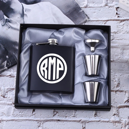 Personalized 6oz Stainless Steel Hip Flask – Engraved Christmas, Birthday, Valentine's Day Gift, Custom Logo for Wedding Favors   2/2