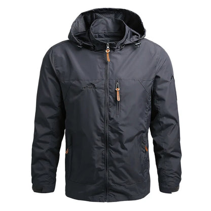 Men's Autumn Windbreaker Jacket – Oversized Windshield Coat for Spring & Outdoor Work Wear
