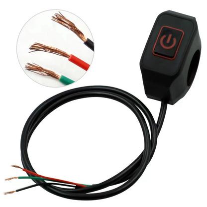 Waterproof LED Motorcycle Handlebar Switch – Headlight & Horn ON/OFF Button