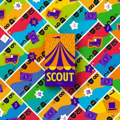 Scout Circus Card Game – Fast-Paced Poker Style Board Game for 2–5 Players Party Entertainment Deck