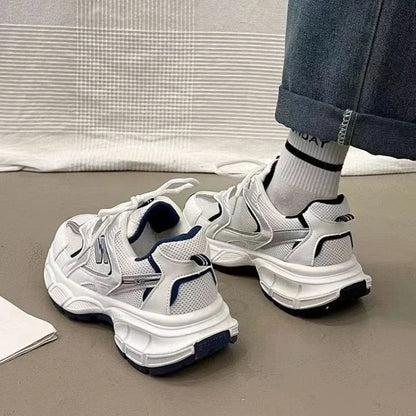 Women's Luxury Thick Sole Sneakers – Breathable Mesh Casual Fashion Trainers