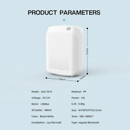 Fragrance Diffuser – Electric Aromatic Oil Diffuser, Wall Hanging Essential Oil Air Freshener for Home & Hotel