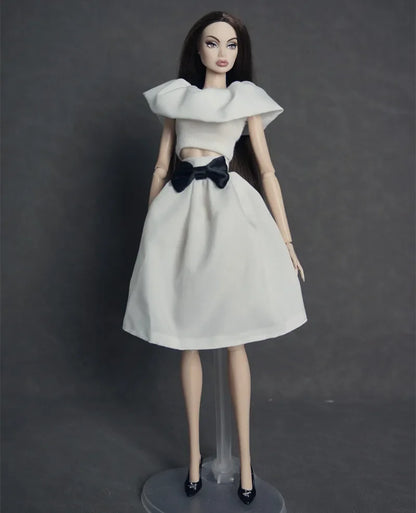 30cm Doll Clothes Set – Long Sleeve Shirt & Foot Covers for 1/6 OB/ST/FR/BB Dolls