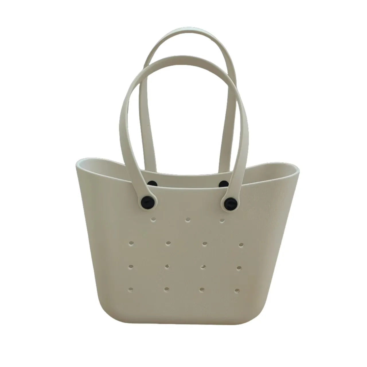 Fashion EVA Molded Beach Bag – Multi-Functional Women’s Shopping & Makeup Storage Tote, Trendy Plastic Waterproof Handbag