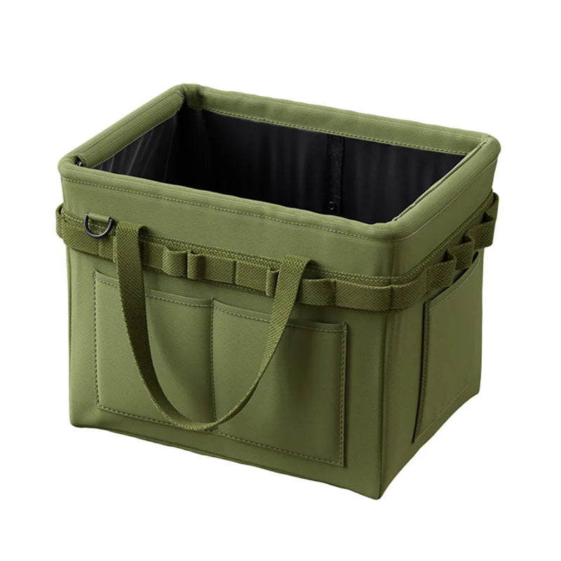 Heavy-Duty Foldable Tool Bag - Large Oxford Organizer with Side Pocket for Car Repair, Construction & Camping