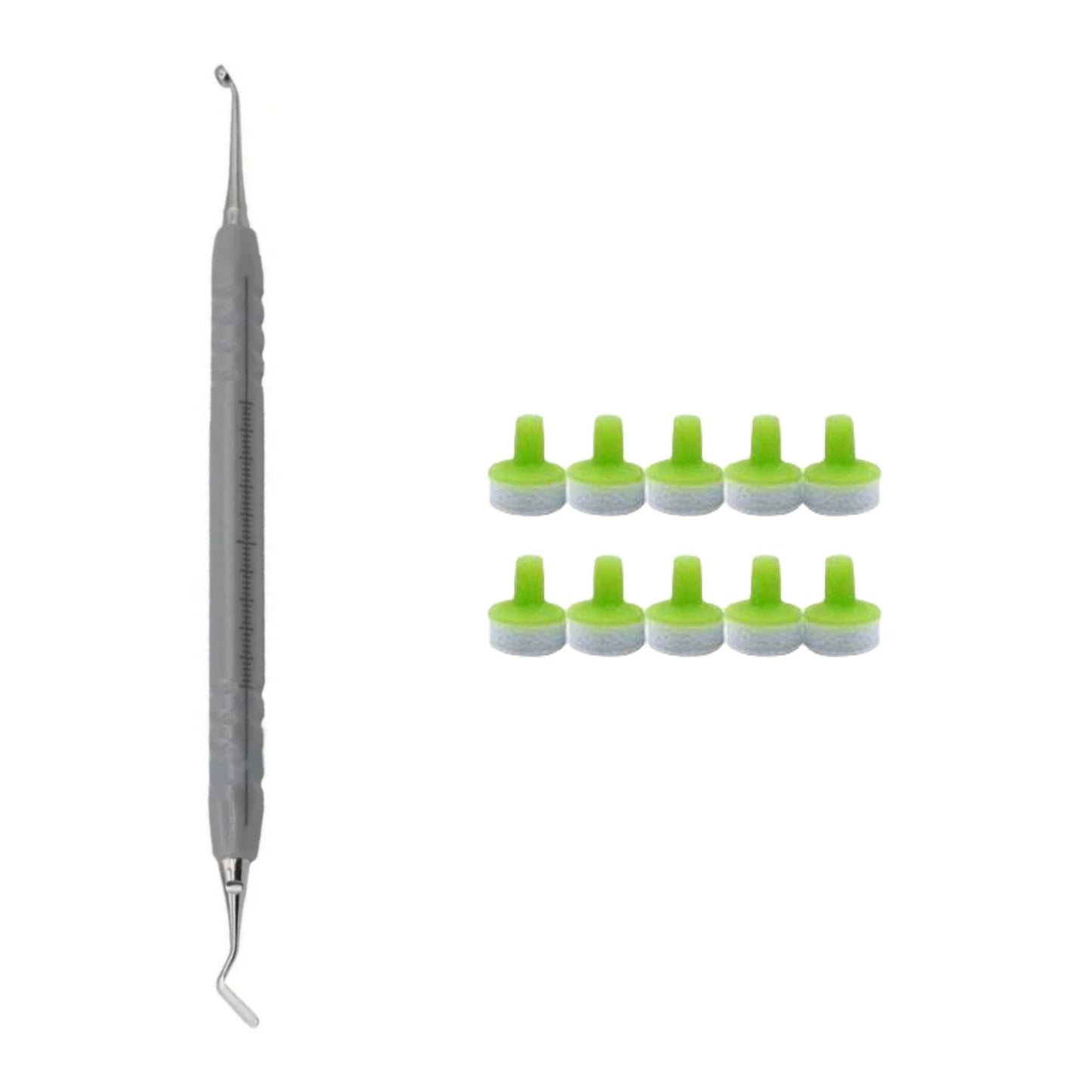 Dental Resin Filling Kit – Composite Light Cure Spatula & Molding Tools Set with Foam Pad Holder for Dentistry Use