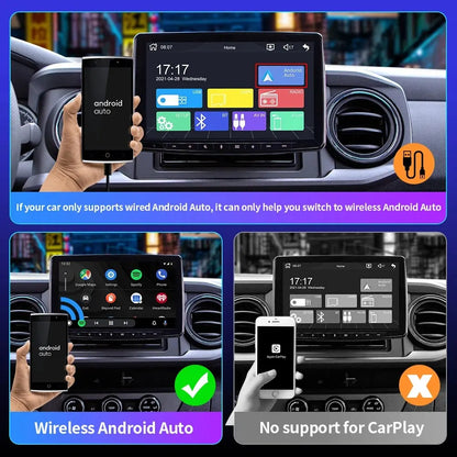 EKIY NEW Mini Carplay Wireless - Compatible with Toyota, Mazda, Nissan, Camry, Suzuki, Subaru, Citroen, Audi, Mercedes, Kia, Ford, Opel - iOS15 Support - Spotify & Bluetooth Integration