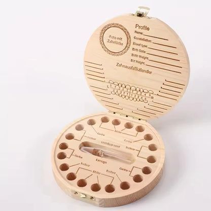 Children’s Milk Tooth Box – Baby Keepsake Collection Box for Preserving Baby Teeth as a Memento