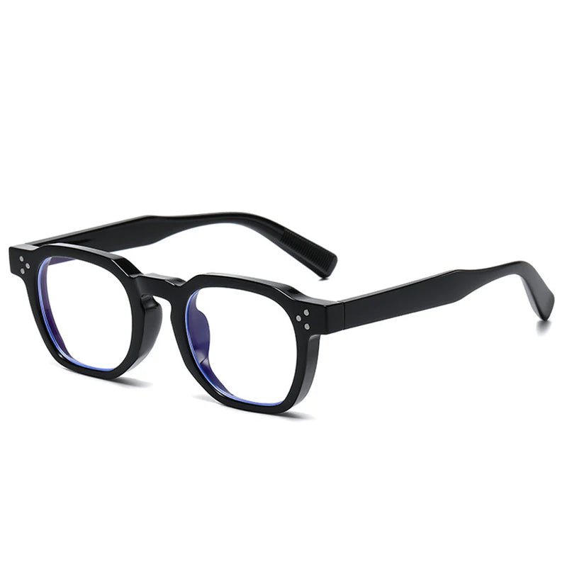 JNPCXI Vintage Rivet Oval Sunglasses – Fashion Leopard Frame Luxury Eyewear for Men & Women, Anti Blue Light Glasses