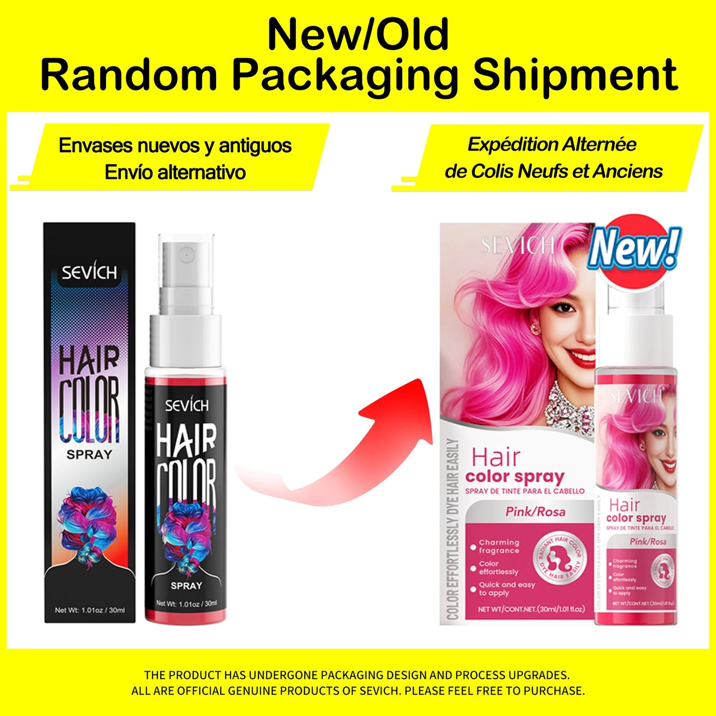 30ml Temporary Hair Color Spray - Instant DIY Hair Dye for Halloween, Parties, Costumes & Creative Hair Styling