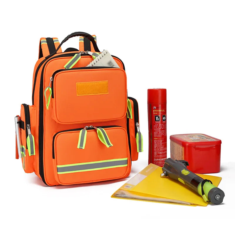Large Capacity First Aid Kits Emergency Rescue Backpack - Outdoor Camping Survival Medical Kit with Sorted Storage