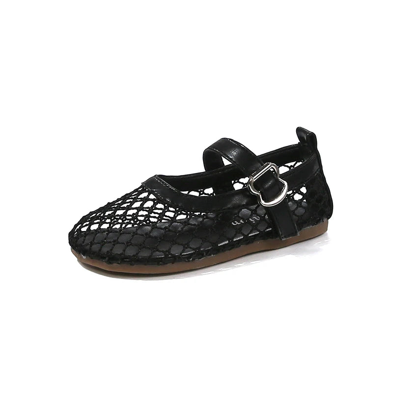 2025 Kids’ Summer Flats – Breathable Princess Shoes for Girls, Soft-Soled, Simple Fashion & Versatile Casual Wear