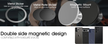 Gym Mate Magnetic Phone Mount – Double-Sided Suction Holder for MagSafe, Hands-Free Video Shooting While Working Out