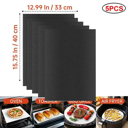 Multifunctional Grill Mat - Reusable High-Temperature Resistant Baking & Microwave Oven Liner for Easy Cooking