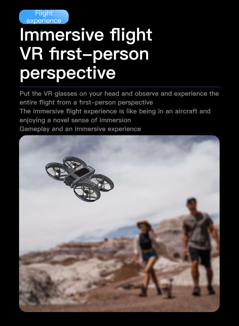 X226 Drone VR – Brushless RC Quadcopter with Dual HD Camera, Optical Flow Hover, Obstacle Avoidance, Remote Control Toy for Boys
