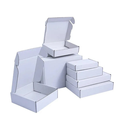 10/30PCS Extra Hard White/Brown Carton Gift Boxes – Multi-Size Wedding, Party, Chocolate & Candy Packaging Boxes