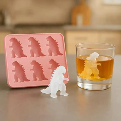 6-Grid Monster Silicone Ice Mold — Large Dragon-Shaped Ice Cube Tray for DIY Ice, Whiskey & Household Use