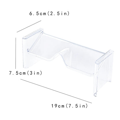 2-Pack Transparent Stacking Glasses Rack – Desktop Sunglasses Display Holder