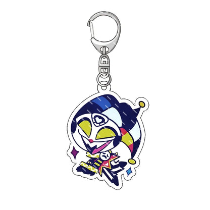 Hazbin Hotel Anime Keychain – Alastor Acrylic Figure Backpack Pendant for Fans & Gifts
