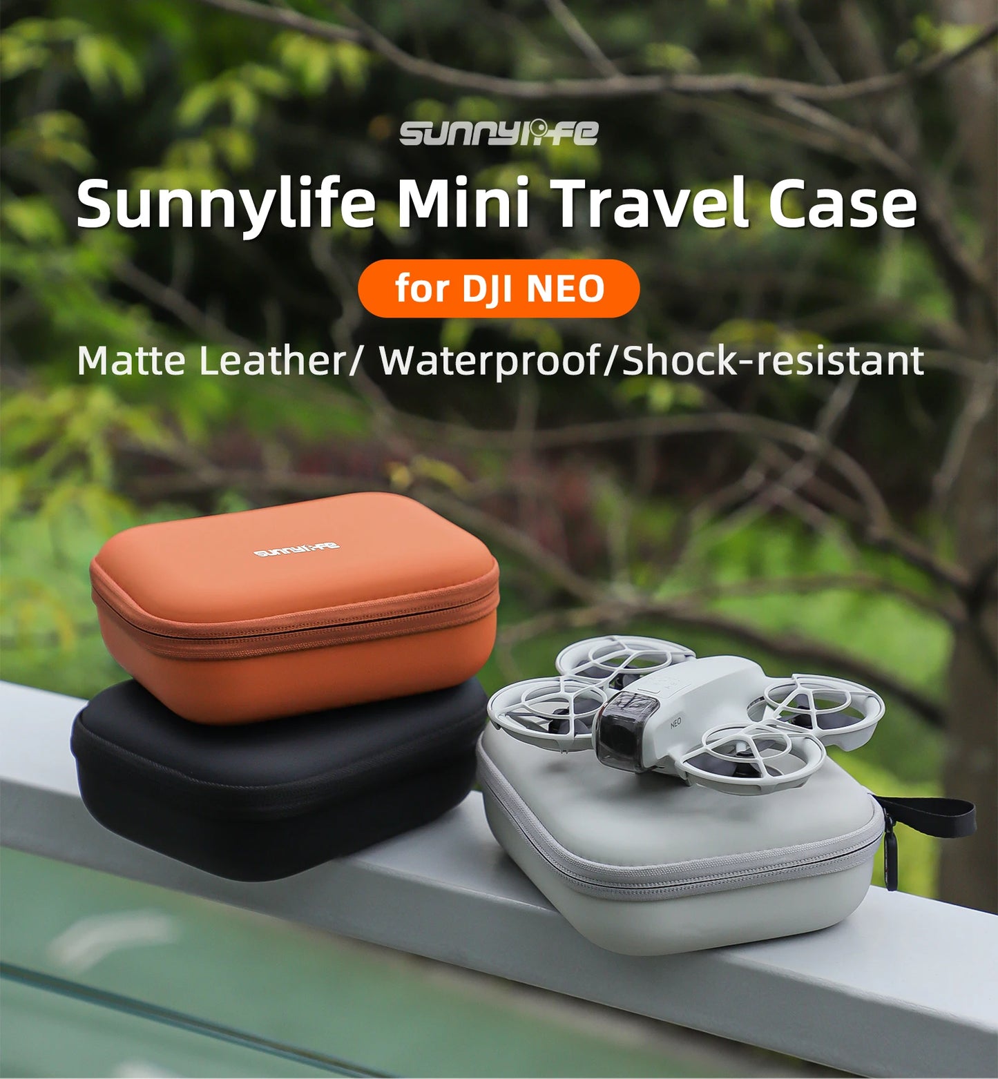 Portable Carrying Case for DJI Neo Drone – Hard PU Travel Storage Bag, Shockproof & Waterproof Protector for Accessories (2024)