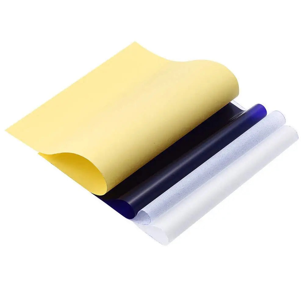 Cridoz Tattoo Transfer Paper – 10 Sheets A4 Stencil Paper (8.25" x 11.75") for Professional Tattooing