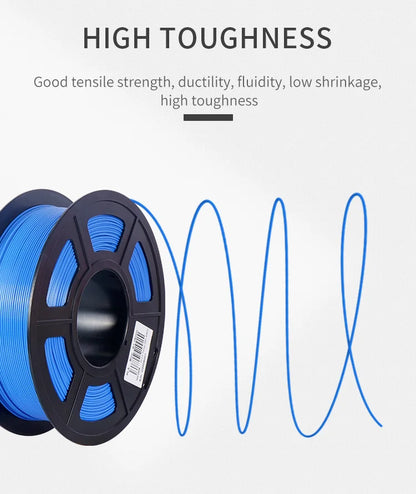 KINGROON 3D Printer Filament 22LBS — 10 Rolls 1KG 1.75mm PETG & PLA, Eco-Friendly Mixed Colors, High Toughness