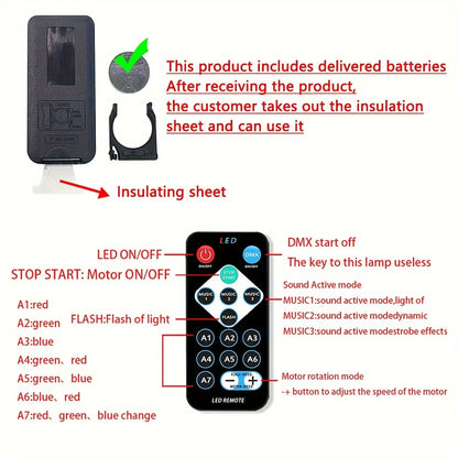 Northern Lights Star Projector - LED Galaxy Night Light with Remote Control for Bedroom & Party Decor