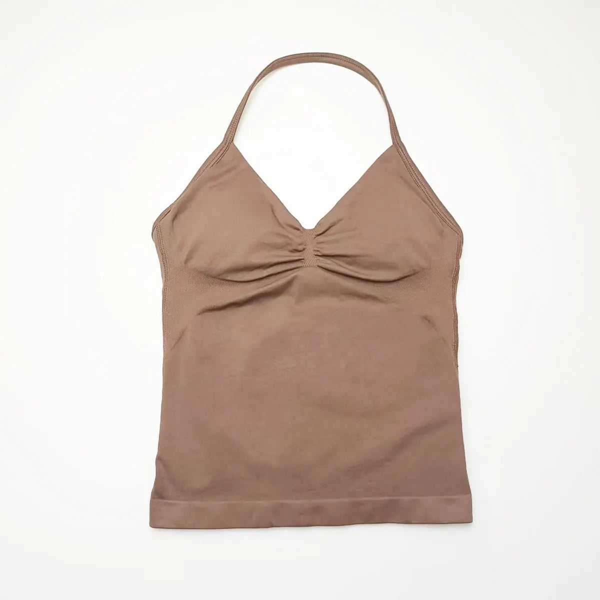 Women’s Longline Strappy Sports Yoga Vest Open Back Gym Tank Top Halter Running Fitness Bra Workout Top NCLAGEN Impact Style