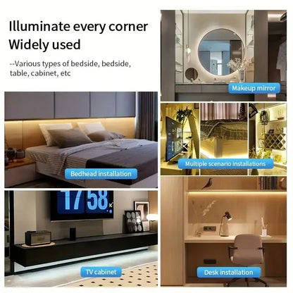 LED COB Light Strip – Flexible USB 5V Touch Dimmer Tape for Indoor Lighting, DIY TV, Mirror Backlight & Wall Decor