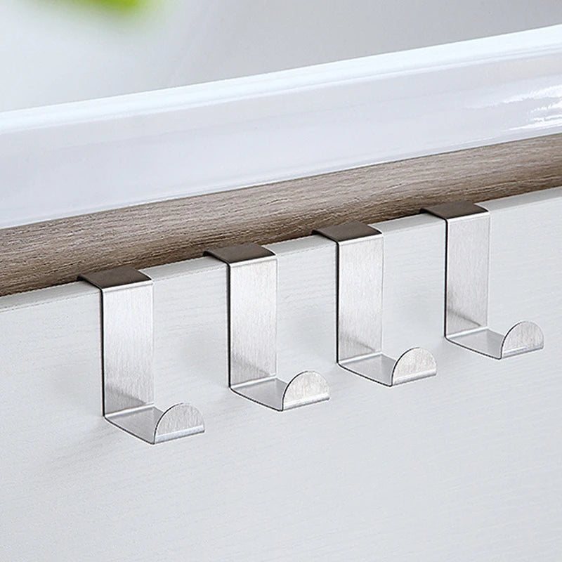 Hang with Ease: Z-Shaped Stainless Steel Door Hook – Your Stylish Organizer Tool for Bathroom Cabinets and Beyond