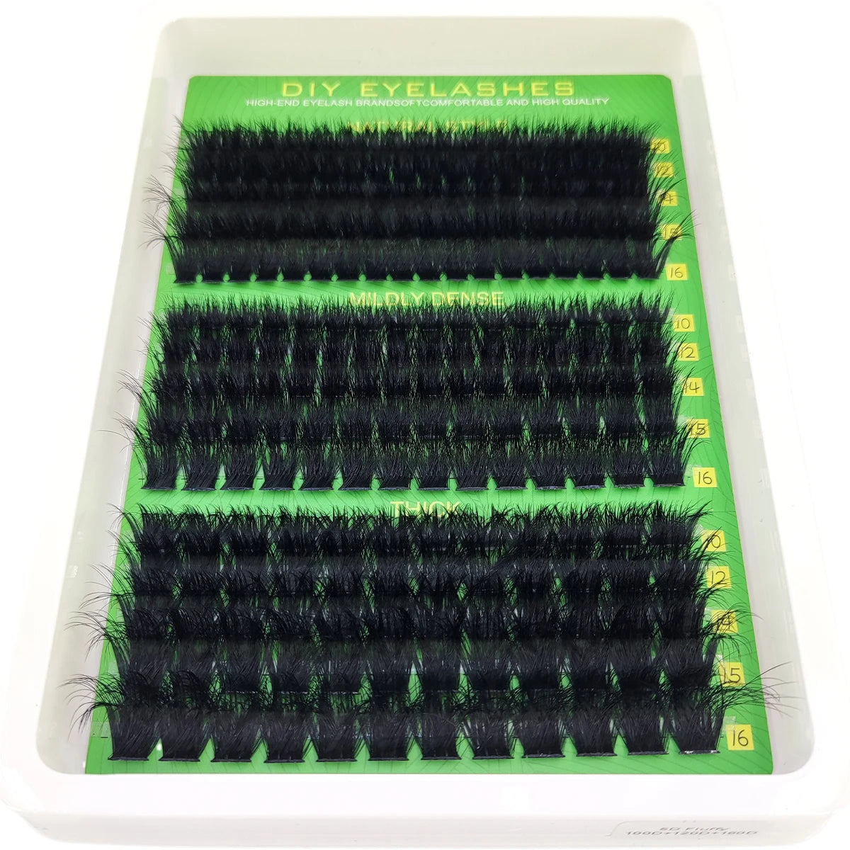 Fluffy Mink Eyelash Extensions - Handmade 5D to 200D Natural Curl Lash Clusters for Beauty Makeup Style