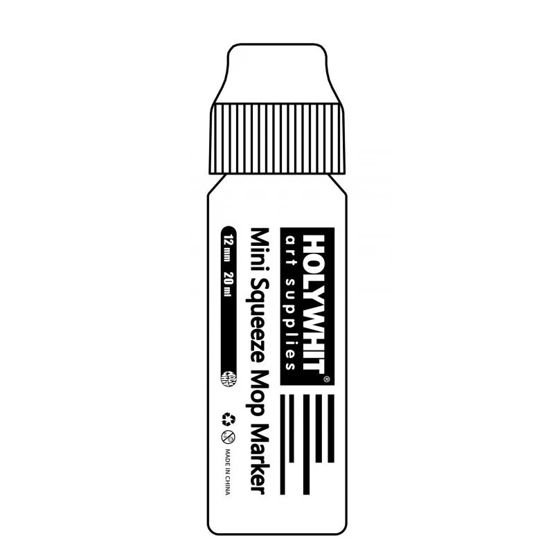 Mini Graffiti Paint Marker Pen - 12mm Waterproof Fluorescent Ink Signature Pen with Round Tip for Art, DIY & Creative Projects