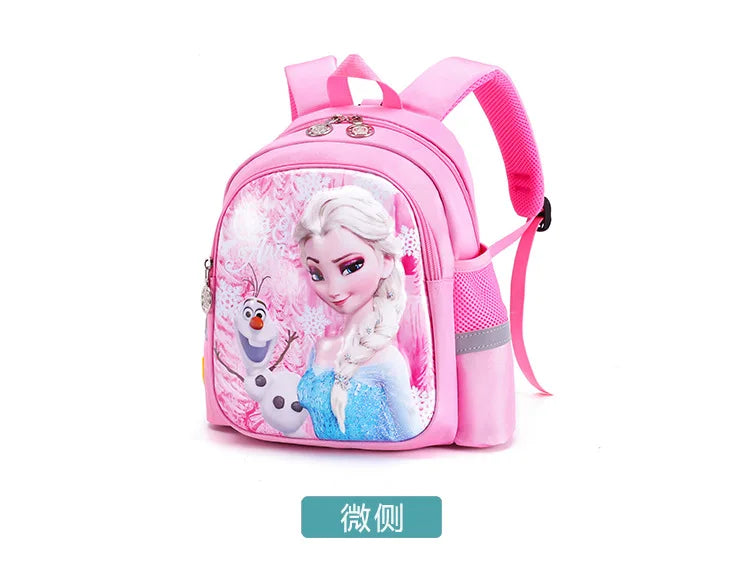Disney Frozen Elsa Kindergarten Schoolbag - Cartoon Shoulder Bag & Backpack for Boys and Girls, Baby Children Handbag