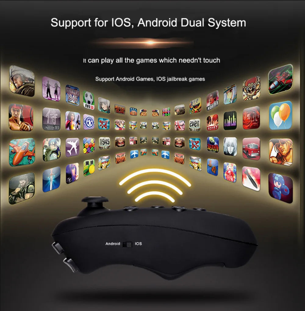 Shinecon 3D VR Glasses – Virtual Reality Headset with Controller for Smartphone Gaming
