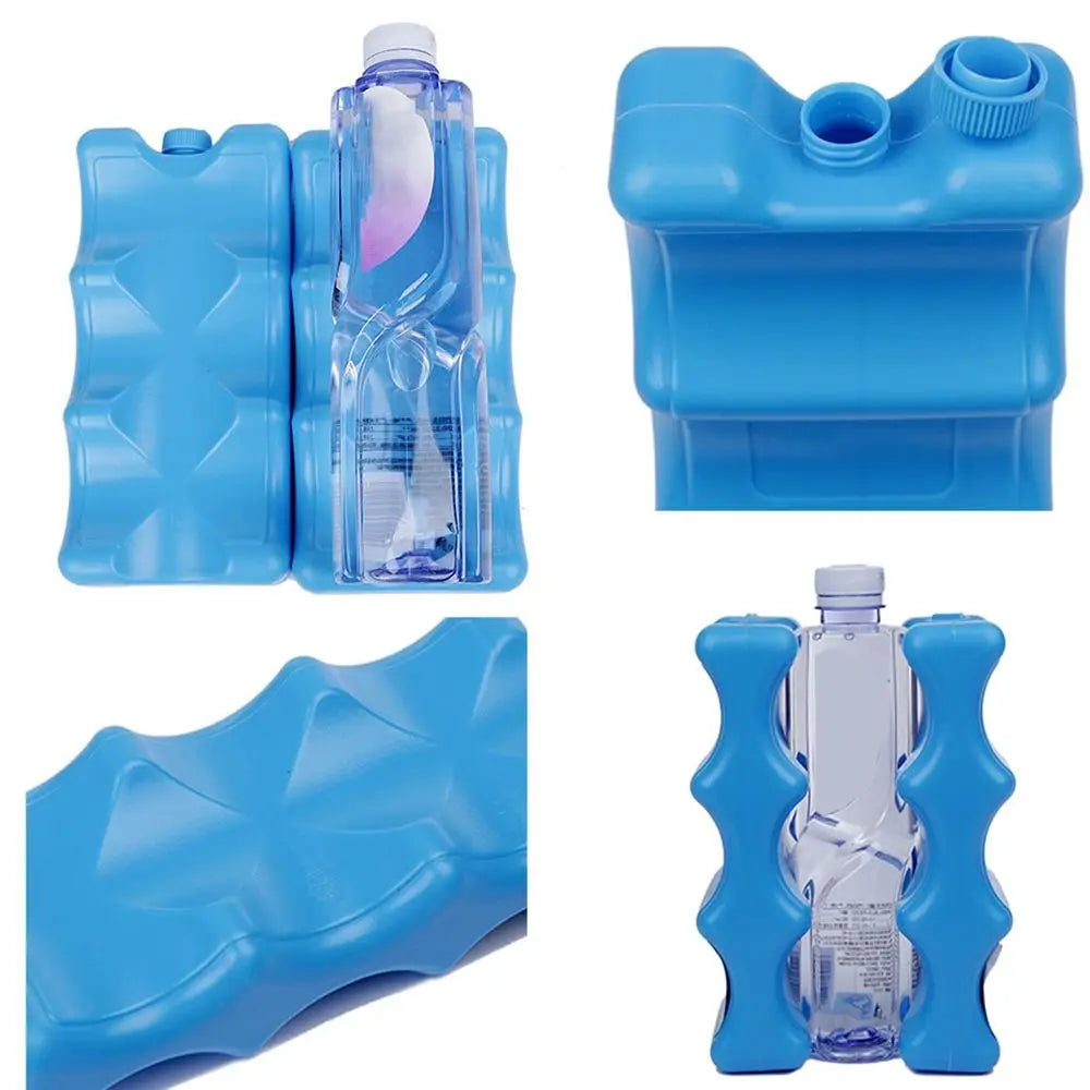 New 650ml Gel Freezer Ice Blocks Reusable Cool Cooler Pack Bag Water injection Picnic Travel Lunch Box Fresh Food Storage