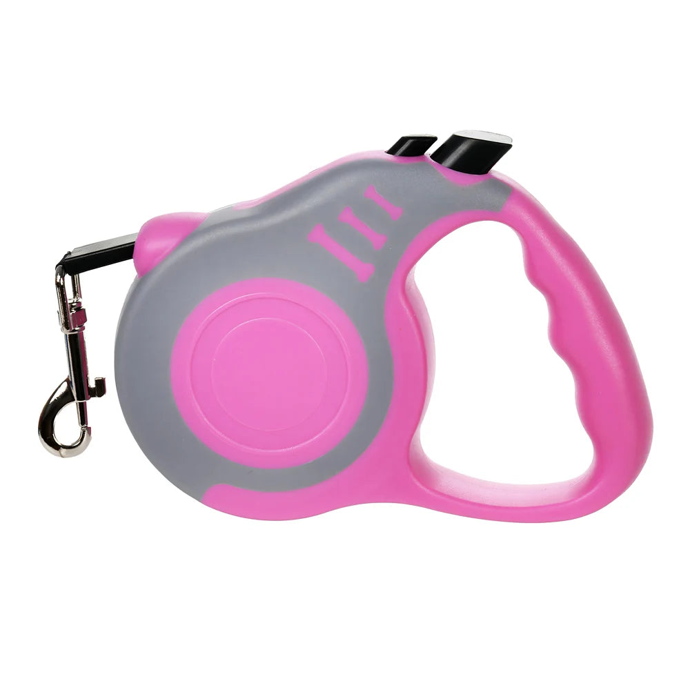 Retractable Dog Leash - 3M/5M Adjustable Walking & Hiking Traction Rope for Small and Large Dogs
