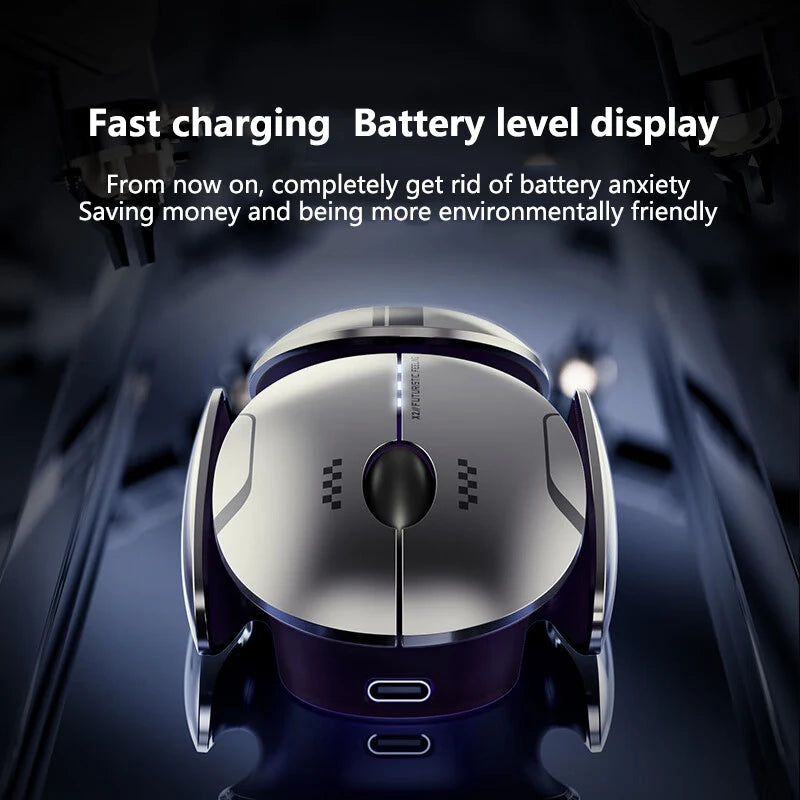 Inphic X2 Silent Bluetooth Mouse – Rechargeable Wireless Gaming & Office Mouse with Metal Base for Computer & Laptop