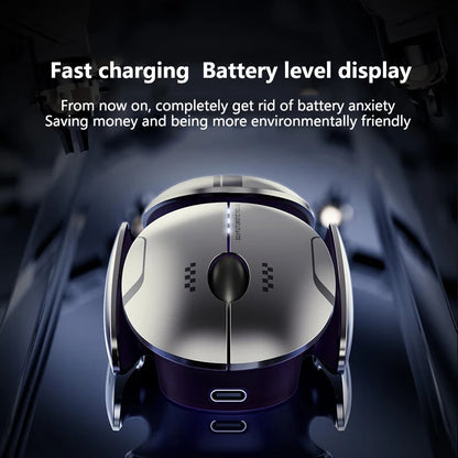 Inphic X2 Silent Bluetooth Mouse – Rechargeable Wireless Gaming & Office Mouse with Metal Base for Computer & Laptop
