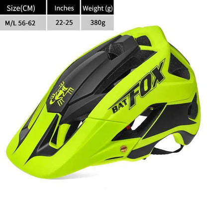 BATFOX Ultralight Bike Helmet – Molded Mountain & Road Helmet for Men, DH AM Cycling Equipment, Casco Ciclismo Bicicleta