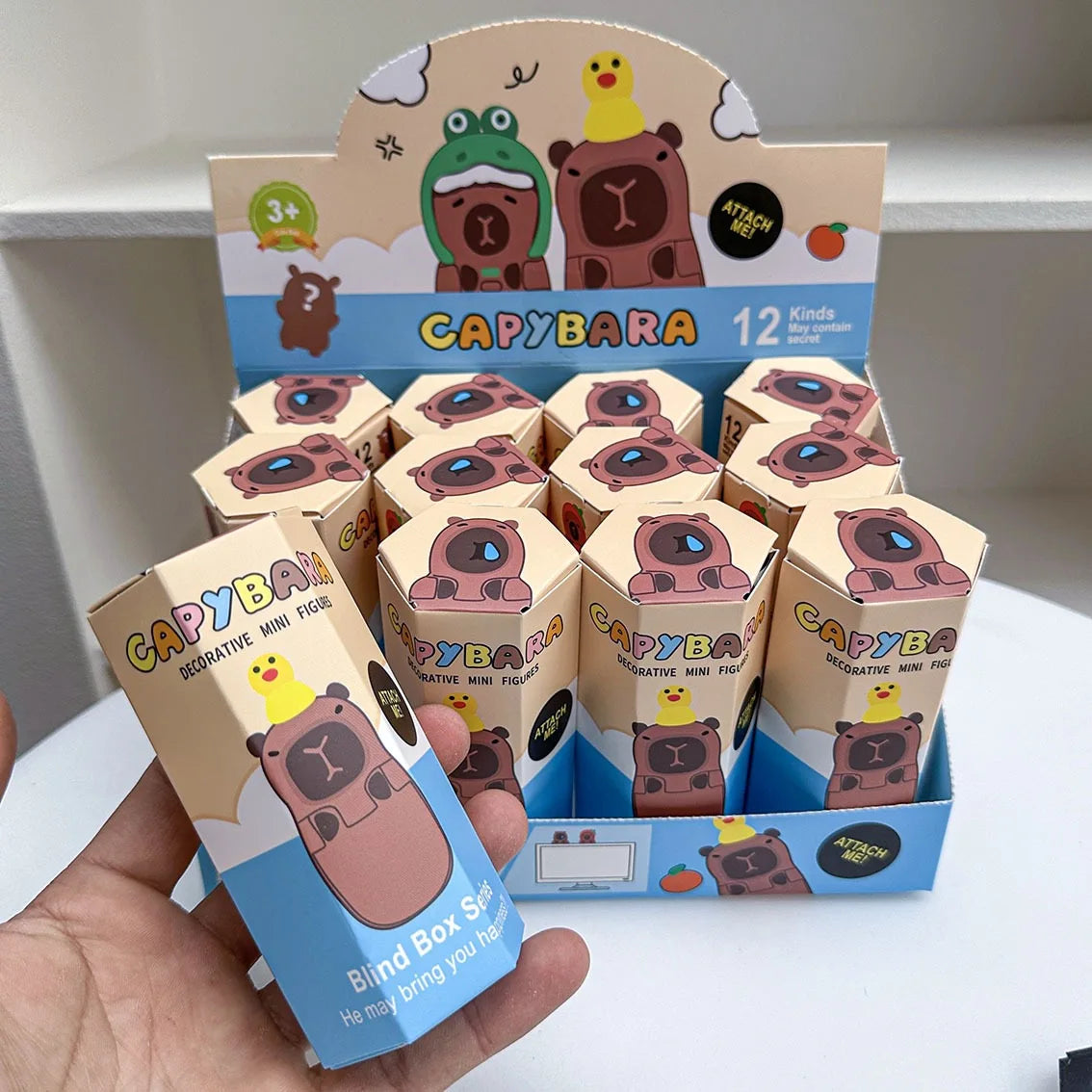 12PCS Surprise Blind Box Cartoon Character Dolls – Cute Model Toy Figures for Mobile, Car & Desktop Decoration Gift