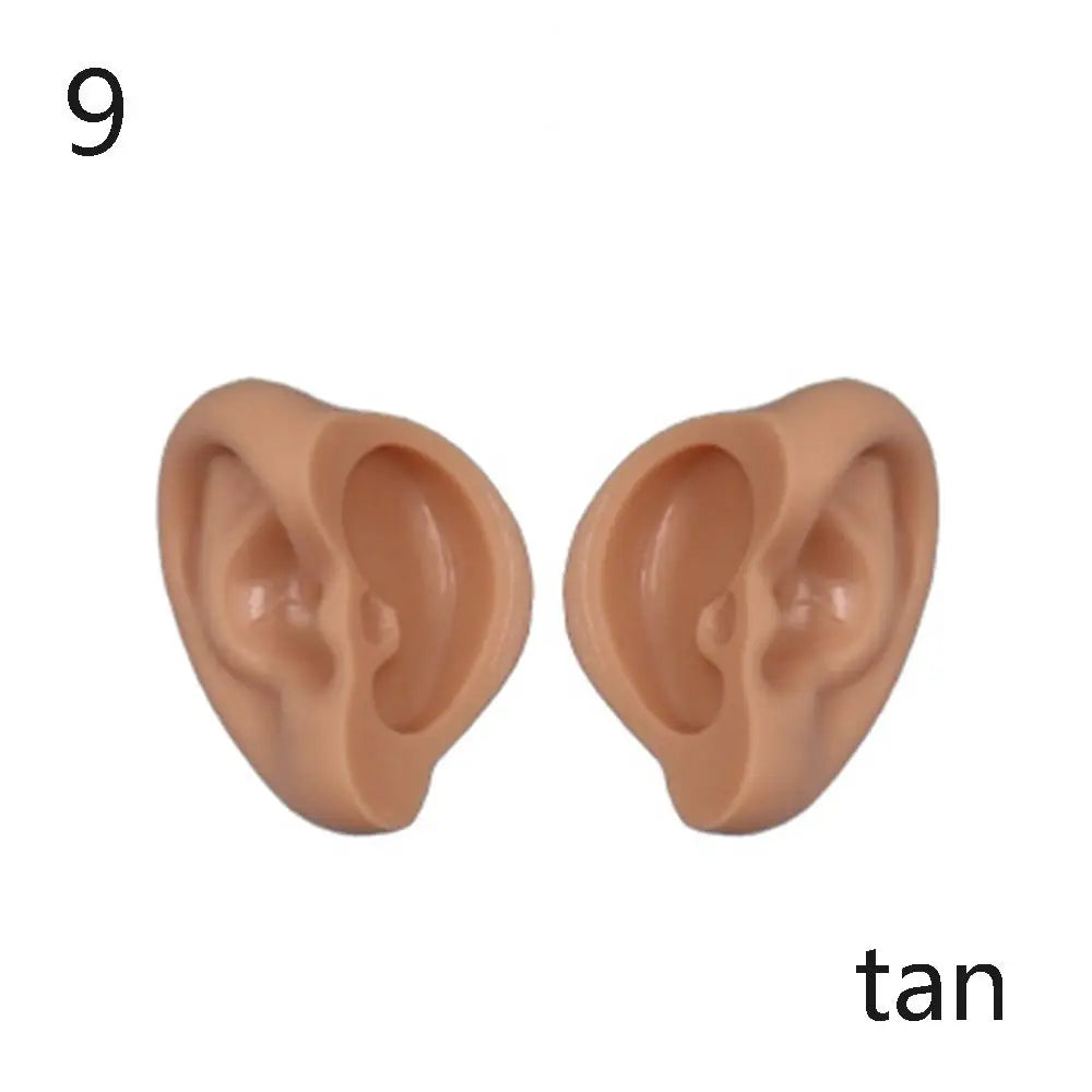 1/6 Doll Elf & Human Plastic Ears – White, Tan, Dark & Super Dark for 30cm Blyth Doll DIY Accessories