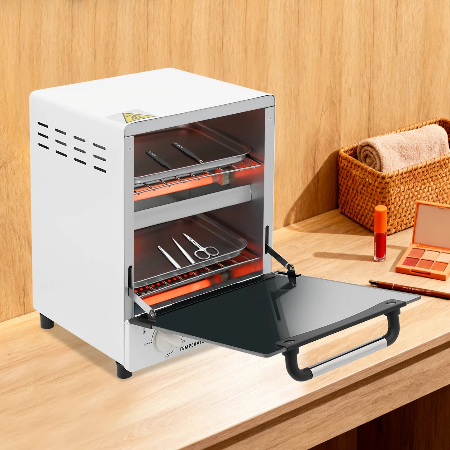 1000W Metal Tool Sterilizer - High-Temperature Dry Heat Cleaning & Sterilizing Cabinet