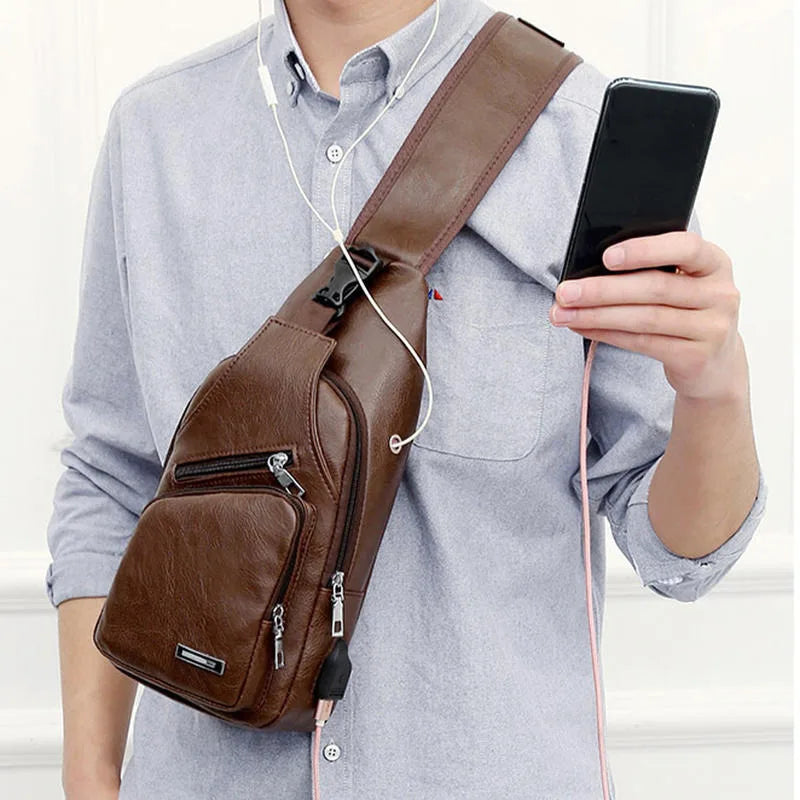 Waterproof Summer Crossbody Chest Bag for Couples – Unisex Small & Breathable Backpack