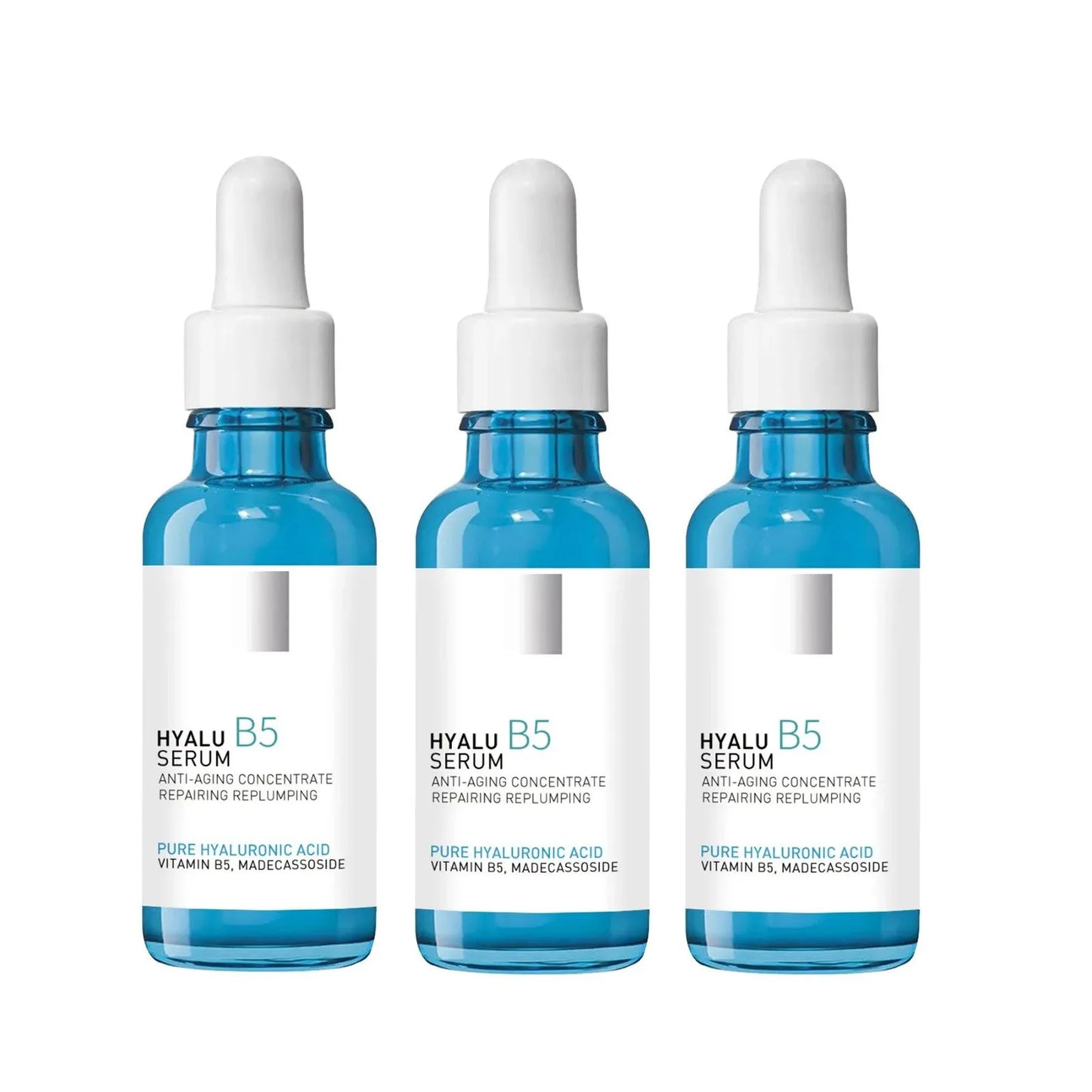 B5 Hyaluronic Acid Facial Serum - Anti-Aging Firming Moisturizer for Fine Lines, Dark Circles & Skin Brightening Care