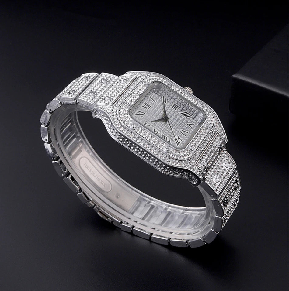 Luxury Silver Stainless Steel Quartz Watch for Men – Dainty Business Casual Wristwatch