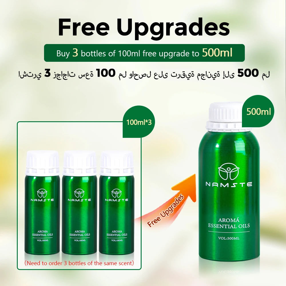 Namste 100ml Ritz Carlton Hotel Essential Oil - Pure Plant Air Freshener for Home & Hotels + 3x5ml Sample Set
