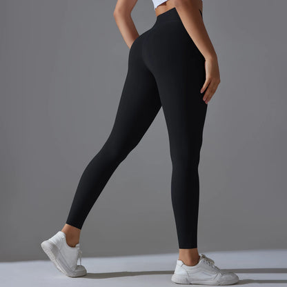High Waist Yoga Leggings – Tummy Control, Squat-Proof Slimming Booty Pants for Running, Cycling, and Gym Workouts