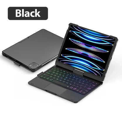 360° Magic Keyboard Case for iPad — Backlit Keyboard Folio for iPad Air 13/11, Pro 12.9/11, iPad 10.5/10.2, Air 4/5 & 10th Gen 10.9-inch