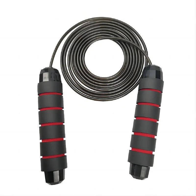 Professional Tangle-Free Jump Rope: Rapid Speed Jumping Rope with Foam Handle - Adjustable Steel Skipping Rope for Gym Fitness, Slim Body