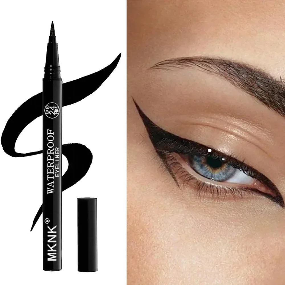 Quick-Dry Waterproof Eyeliner Pencil – Long-Lasting Matte Smooth Eye Makeup Pen